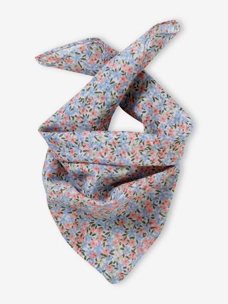 Foulard imprimé fleuri personnalisable bébé fille rose 1 - vertbaudet enfant 