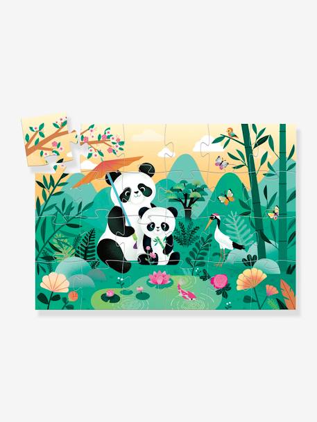 Puzzle 24 pièces Léo panda DJECO blanc 2 - vertbaudet enfant 