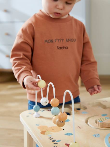 Table d'activités Les amis de la forêt en bois FSC® vert 4 - vertbaudet enfant 