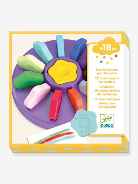 12 crayons Fleurs DJECO jaune 1 - vertbaudet enfant 