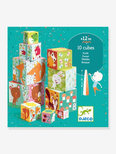 10 Cubes Forêt DJECO vert 2 - vertbaudet enfant 