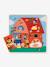 Puzzle 3 niveaux Chez Moo DJECO bleu 1 - vertbaudet enfant 