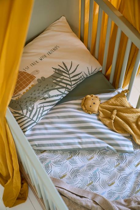 Housse de couette bébé TREK blanc imprimé 3 - vertbaudet enfant 