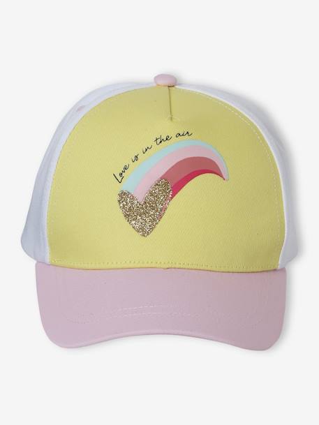 Casquette fille 'pastel' jaune pâle 2 - vertbaudet enfant 