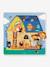 Puzzle 3 niveaux Chez Moo DJECO bleu 3 - vertbaudet enfant 