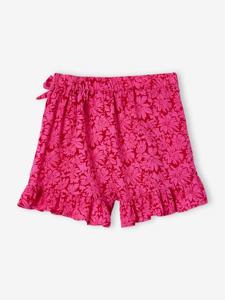 Jupe short fille écru+framboise+vert 6 - vertbaudet enfant 