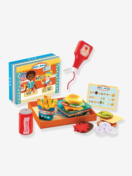 Kelly & Johnny dinette burgers DJECO orange 1 - vertbaudet enfant 