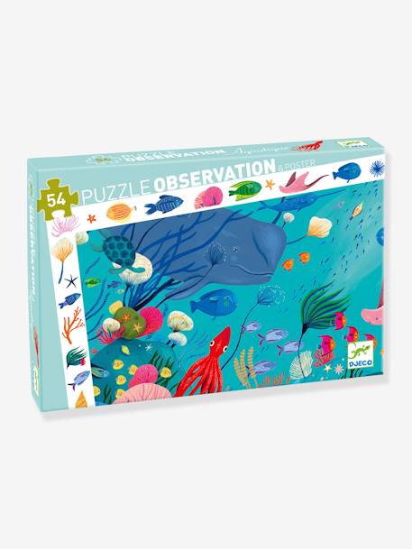 Puzzle d'observation Aquatique DJECO bleu 1 - vertbaudet enfant 