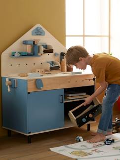 Grand établi de bricolage en bois FSC® et métal  - vertbaudet enfant