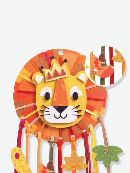 DIY attrape-rêve Petit Lion DJECO jaune 3 - vertbaudet enfant 