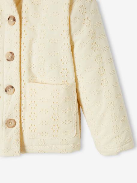 Veste en broderie anglaise fille écru 7 - vertbaudet enfant 