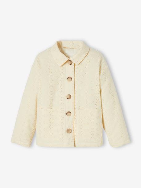 Veste en broderie anglaise fille écru 8 - vertbaudet enfant 