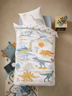 Linge de maison et décoration-Parure enfant JURASSIC CAMP Oeko-Tex®