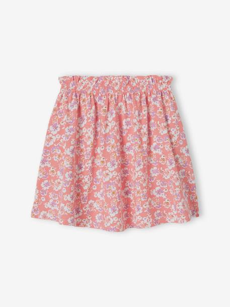 Jupe tournante imprimée Basics fille écru+rayé bleu+rose+rose poudré+vert+vert de gris 11 - vertbaudet enfant 