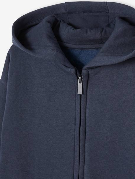 Sweat zippé à capuche personnalisable garçon bleu nuit 6 - vertbaudet enfant 