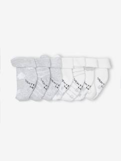 -Lot de 7 paires de chaussettes "nuages et ours" bébé  BASICS