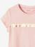T-shirt de sport Basics fille rayures irisées placées écru+gris chiné+lilas+rose poudré 19 - vertbaudet enfant 