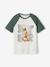 Tee-shirt motif graphique garçon manches raglan bleu+vert sauge 4 - vertbaudet enfant 