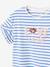 Tee-shirt fantaisie fille manches courtes marine+rayé bleu 7 - vertbaudet enfant 