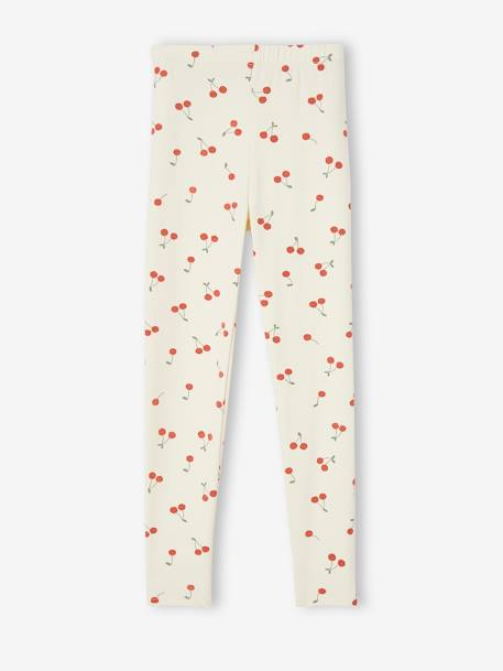 Legging fille imprimé bleu ciel+chocolat+écru+rose nude+vert de gris 8 - vertbaudet enfant 