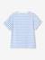 Tee-shirt rayé avec coeur en sequins fille bleu ciel+écru rayé+marine+rayé bleu 18 - vertbaudet enfant 