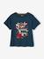 T-shirt fille animation relief et détails irisés fille abricot+bleu ciel+écru+encre+rayé marine+vert amande 10 - vertbaudet enfant 