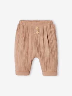 Bébé-Pantalon, jean-Pantalon coupe sarouel en gaze de coton