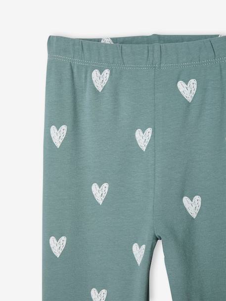 Legging fille imprimé bleu ciel+chocolat+écru+rose nude+vert de gris 15 - vertbaudet enfant 