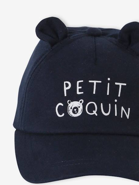 Casquette ourson bébé garçon marine 3 - vertbaudet enfant 