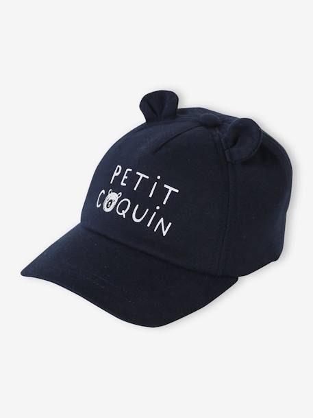 Casquette ourson bébé garçon lichen+marine 4 - vertbaudet enfant 