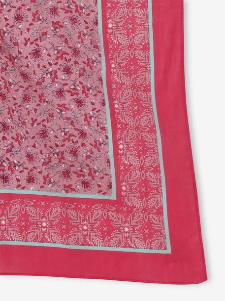 Foulard personalisable à imprimé fleuri fille rose imprimé 4 - vertbaudet enfant 