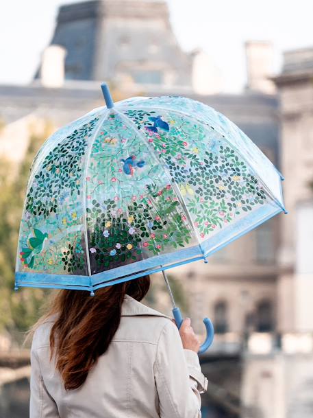 Parapluie adulte Oiseaux sauvages DJECO bleu 2 - vertbaudet enfant 