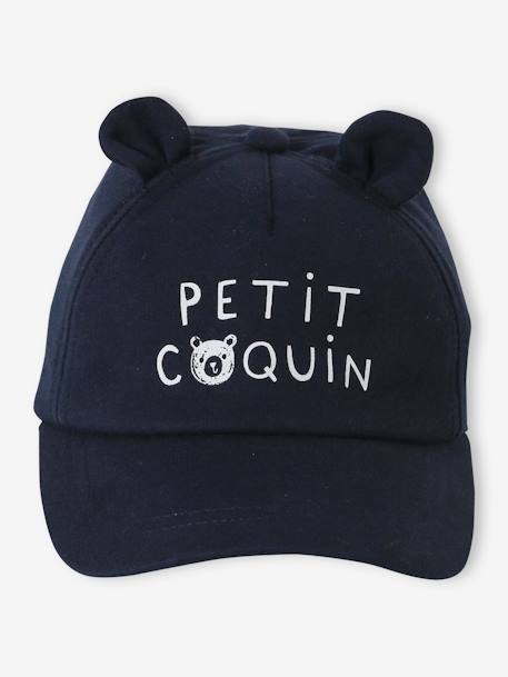 Casquette ourson bébé garçon lichen+marine 5 - vertbaudet enfant 