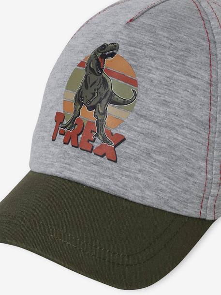 Casquette T-Rex garçon gris chiné 4 - vertbaudet enfant 