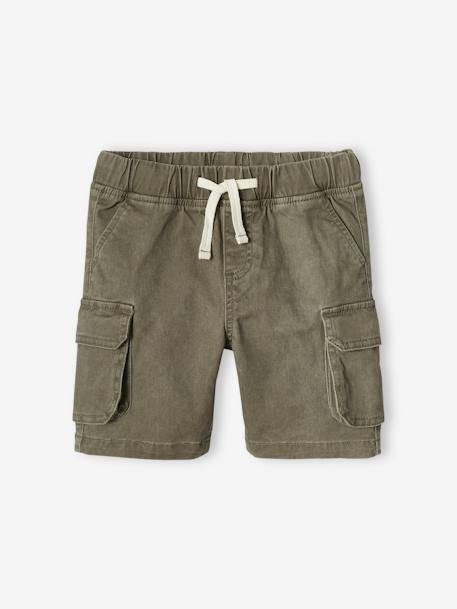 Short battle garçon facile à enfiler beige+kaki+marine 11 - vertbaudet enfant 