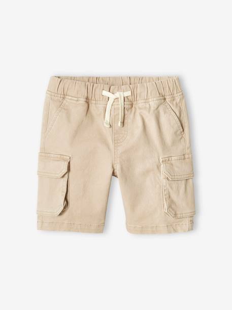 Short battle garçon facile à enfiler beige+kaki+marine 2 - vertbaudet enfant 