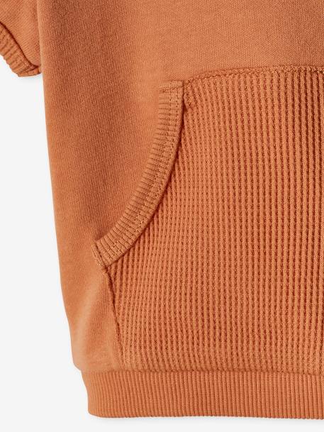 Sweat bébé manches courtes rouille 5 - vertbaudet enfant 