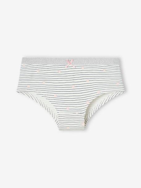 Lot de 3 shorties fille chats gris chiné 4 - vertbaudet enfant 