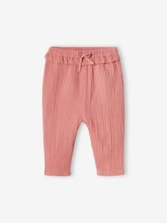 Pantalon en gaze de coton bébé  - vertbaudet enfant