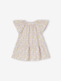 Robe fleurie bébé manches papillon  - vertbaudet enfant