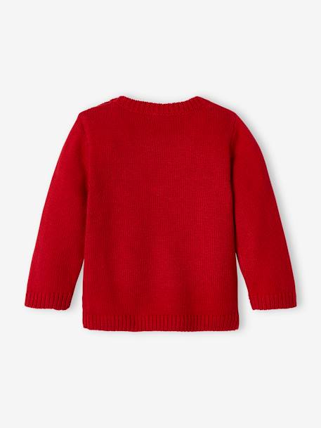 Pull de Noël bébé motif ours rouge 2 - vertbaudet enfant 