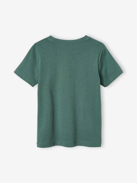 T-shirt animal en coton bio garçon bleu ciel+vert sauge 7 - vertbaudet enfant 