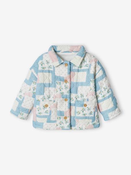 Veste matelassée bébé en gaze de coton blanc 3 - vertbaudet enfant 