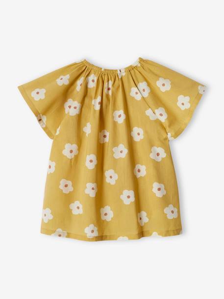 Blouse bébé manches papillon bleu pâle+jaune pâle 7 - vertbaudet enfant 