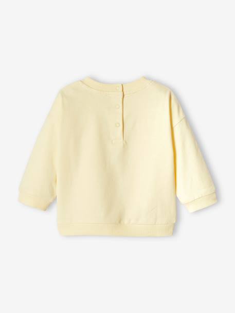 Sweat imprimé bébé jaune pastel 2 - vertbaudet enfant 