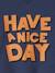 Sweat message 'Have a nice day' garçon bleu ardoise 3 - vertbaudet enfant 