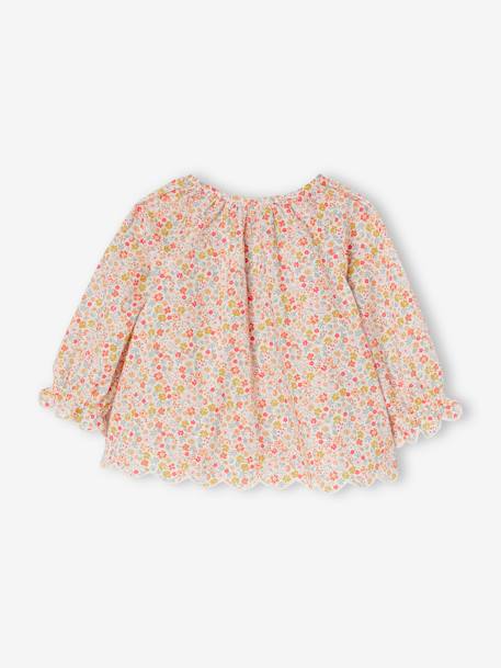 Blouse imprimée bébé bleu imprimé+écru 5 - vertbaudet enfant 