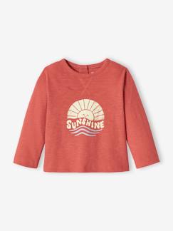 T-shirt manches longues bébé en jersey flammé  - vertbaudet enfant