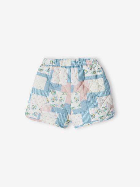 Short matelassé bébé effet patchwork blanc 3 - vertbaudet enfant 