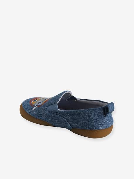 Chaussons élastiqués enfant en toile bleu 4 - vertbaudet enfant 